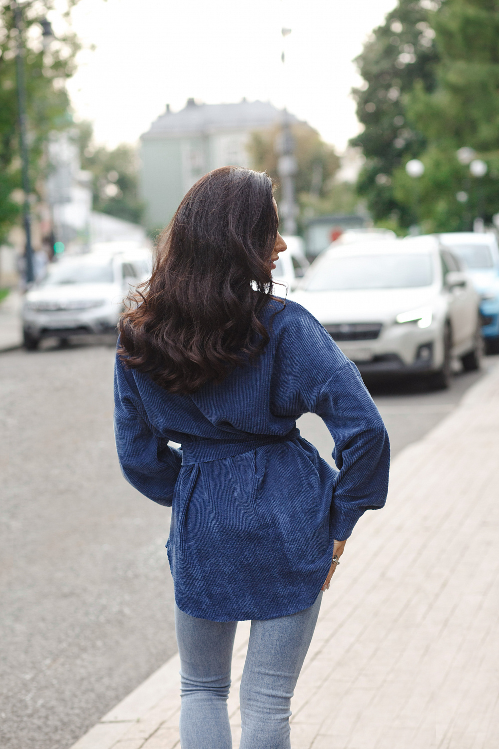 картинка Куртка-жакет вельветовая синяя от магазина Компания+