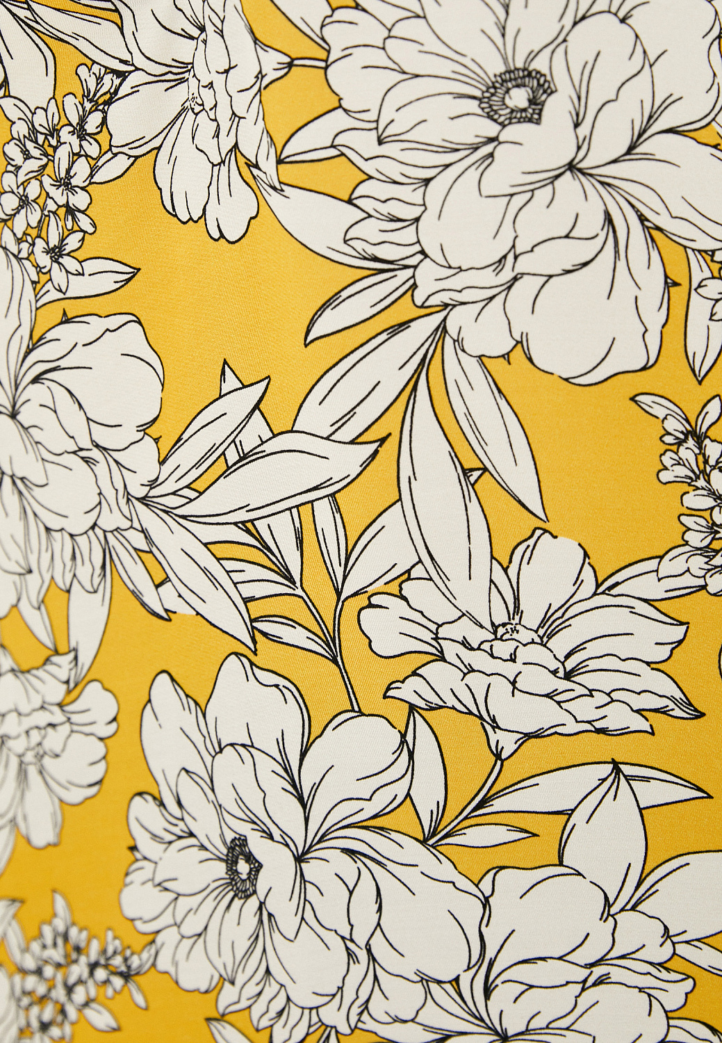 картинка Блузка желтая с белыми цветами от магазина Компания+